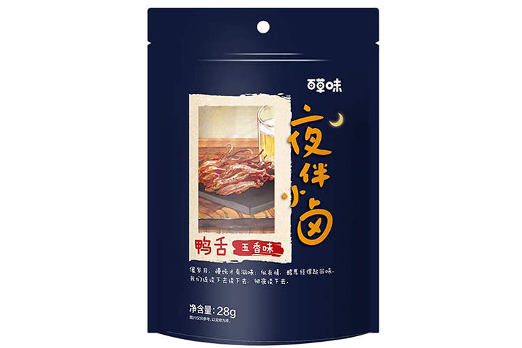 BAICAOWEI DUCK TONGUE FIVE SPICES FLAVOR 28G